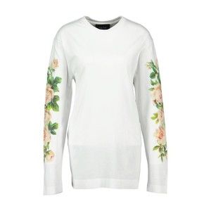 Simone Rocha Rose Banquet T Shirt - Cotton - White - NWT